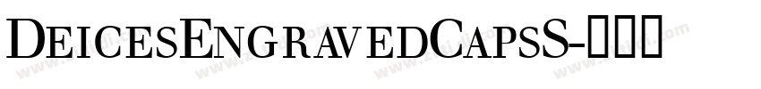 DeicesEngravedCapsS字体转换