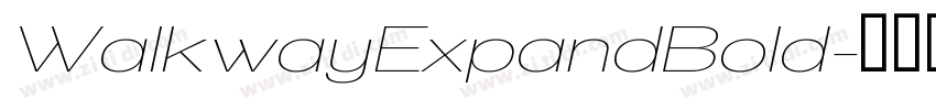 WalkwayExpandBold字体转换