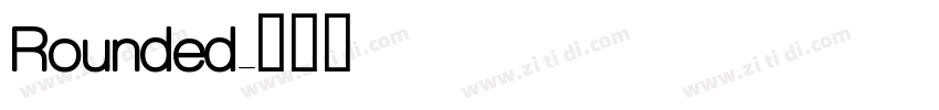 Rounded字体转换