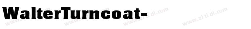 WalterTurncoat字体转换