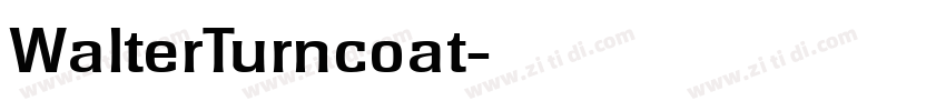 WalterTurncoat字体转换