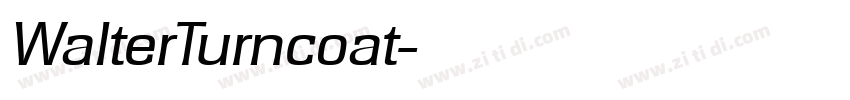 WalterTurncoat字体转换