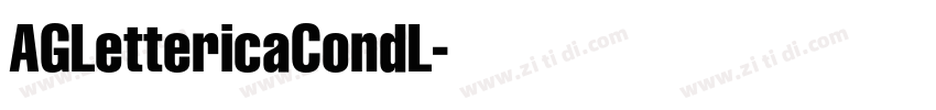 AGLettericaCondL字体转换
