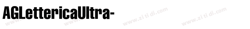 AGLettericaUltra字体转换