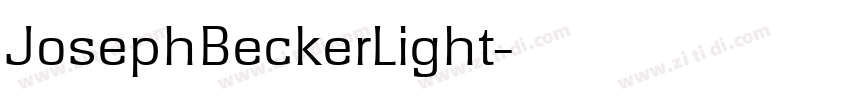 JosephBeckerLight字体转换