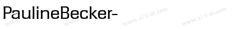 PaulineBecker字体转换