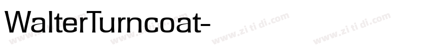 WalterTurncoat字体转换