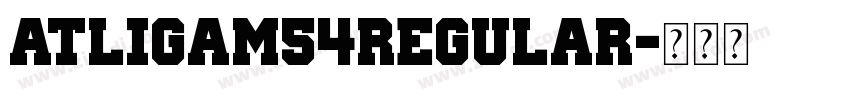 ATLIGAM54Regular字体转换