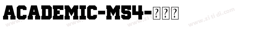 Academic-M54字体转换