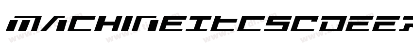 MachineItcSCDEEReg字体转换