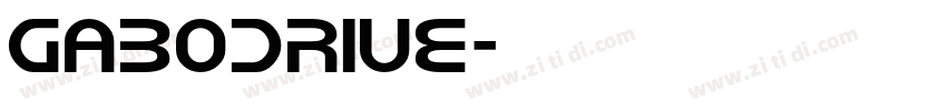 GaboDrive字体转换