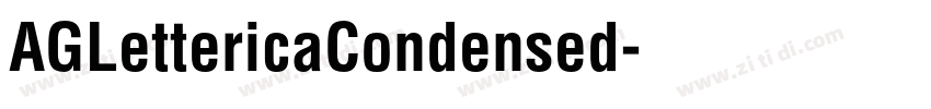 AGLettericaCondensed字体转换