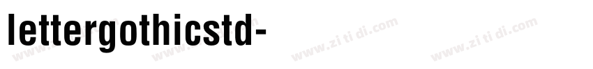 lettergothicstd字体转换
