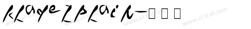 KladezPlain字体转换