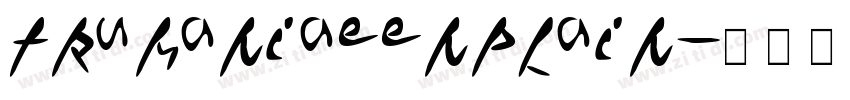 trumaniaEENPlain字体转换