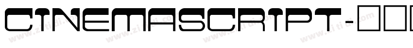 CinemaScript字体转换