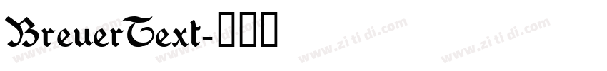 BreuerText字体转换