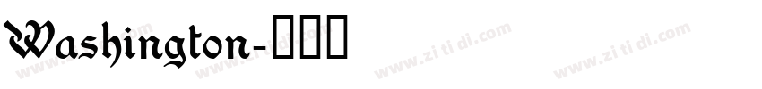 Washington字体转换