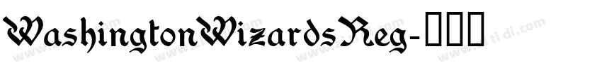 WashingtonWizardsReg字体转换