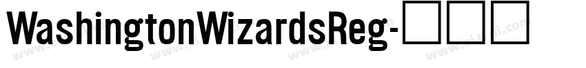 WashingtonWizardsReg字体转换