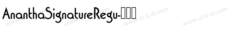 AnanthaSignatureRegu字体转换