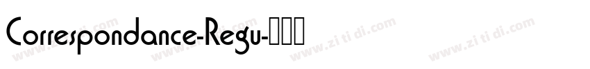 Correspondance-Regu字体转换