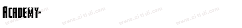 Academy字体转换