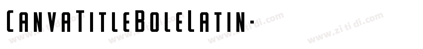 CanvaTitleBoleLatin字体转换