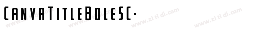 CanvaTitleBoleSC字体转换