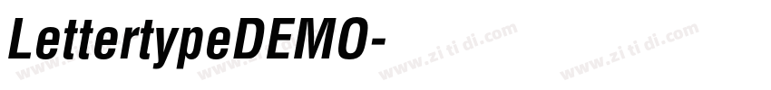 LettertypeDEMO字体转换