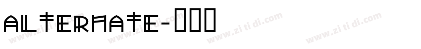 Alternate字体转换