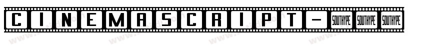 CinemaScript字体转换