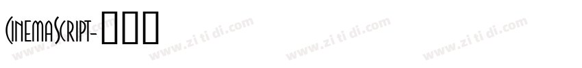 CinemaScript字体转换