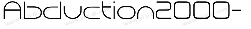 Abduction2000字体转换