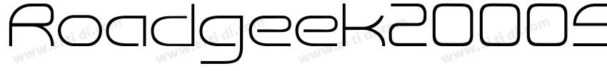 Roadgeek2000SeriesC字体转换