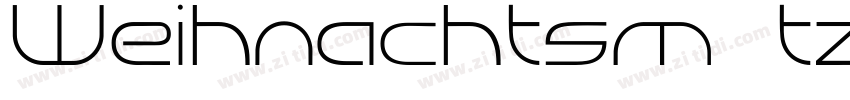 Weihnachtsmütze字体转换