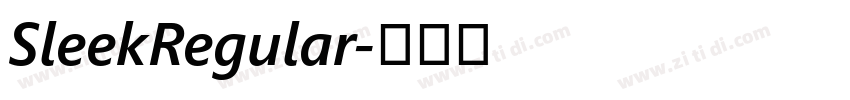 SleekRegular字体转换