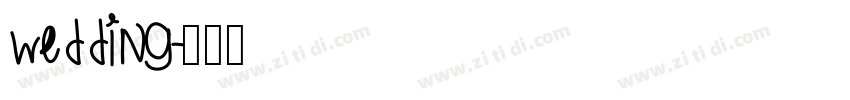 wedding字体转换