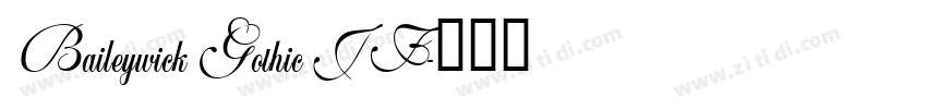 BaileywickGothicJF字体转换