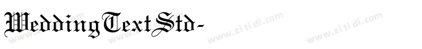 WeddingTextStd字体转换