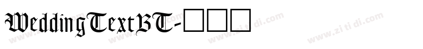 WeddingTextBT字体转换