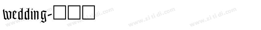 wedding字体转换