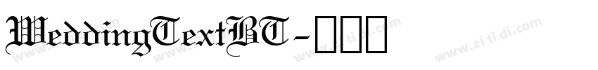 WeddingTextBT字体转换