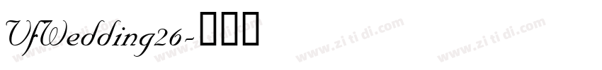 VfWedding26字体转换