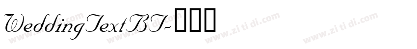 WeddingTextBT字体转换