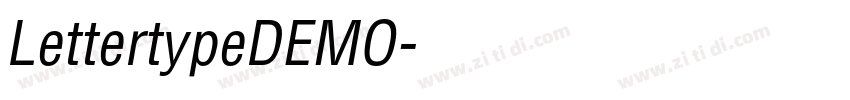 LettertypeDEMO字体转换