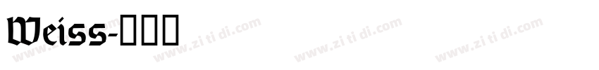 Weiss字体转换