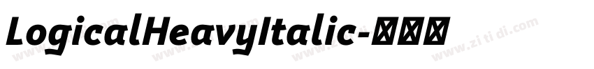 LogicalHeavyItalic字体转换
