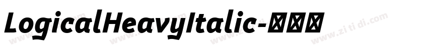LogicalHeavyItalic字体转换