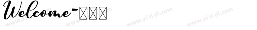Welcome字体转换